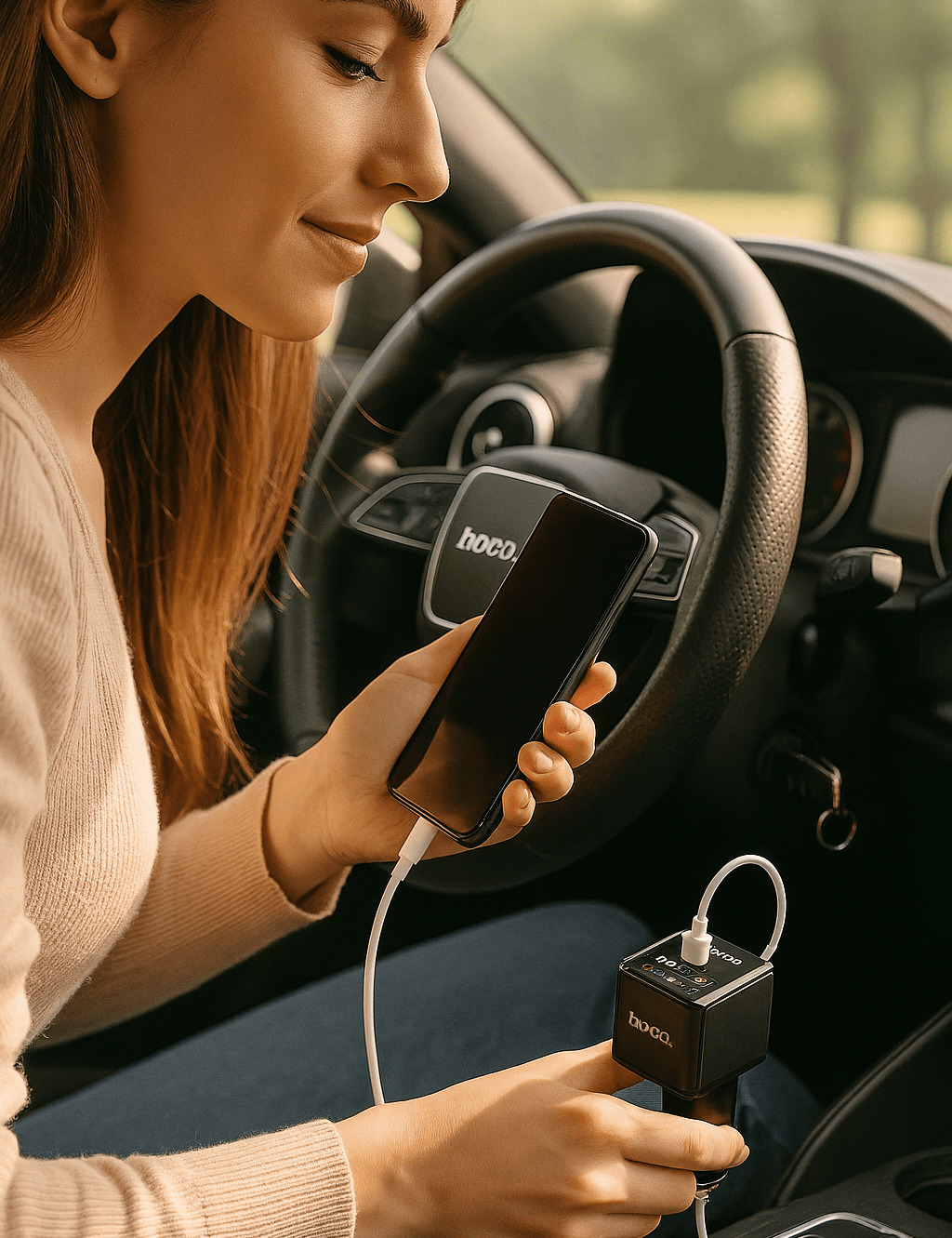 Hoco - 4-in-1 Car Charger