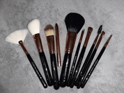 Portable makeup brush