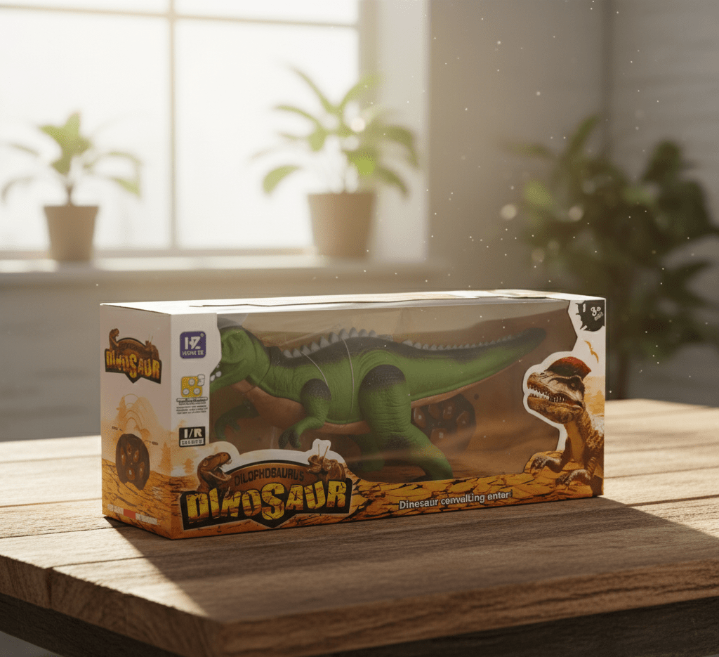 Remote-Control Dilophosaurus Dinosaur Toy Ⓢ