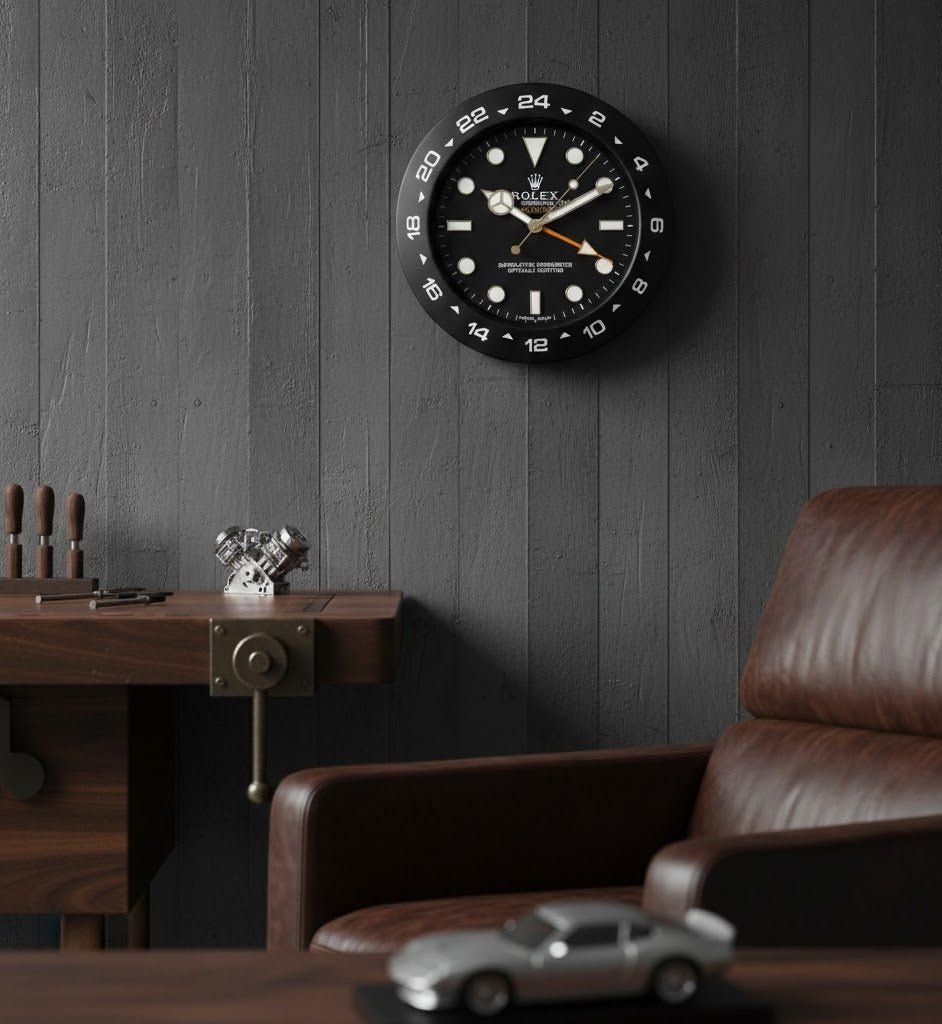 Rolex-Style Explorer Wall Clock ©